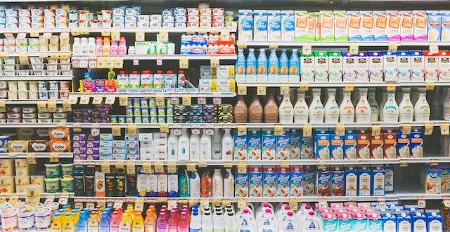 Santorini supermarket dairy