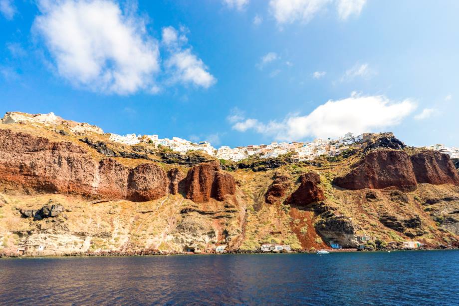 Santorini from sea